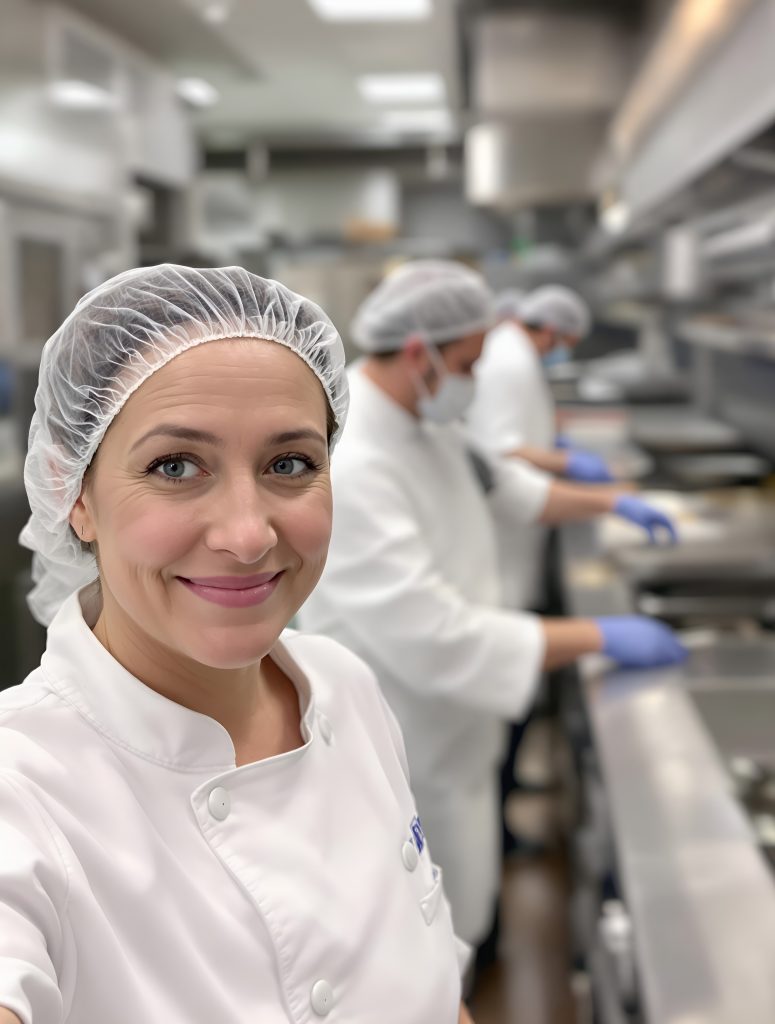 les équipes de cuisine de l'AGREC qui prépare un repas sain et équilibré pour les élèves des établissements scolaire dans les Hauts-de-France